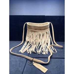 PARADOX WOMENS BROWN FRINGE LEATHER SHOULDER BAG;NEW gorgeous bag‎